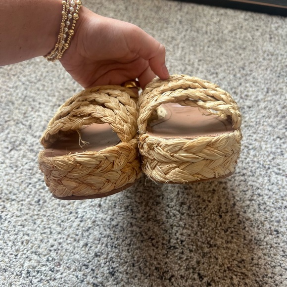 Zara Platform Wicker Sandals - Picture 4 of 5